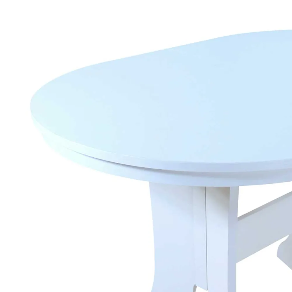 Wohnen Küchen-Essgruppen|Esszimmer Komplett*Esszimmertisch Gruppe in Weiß - Nemuro (fünfteilig)