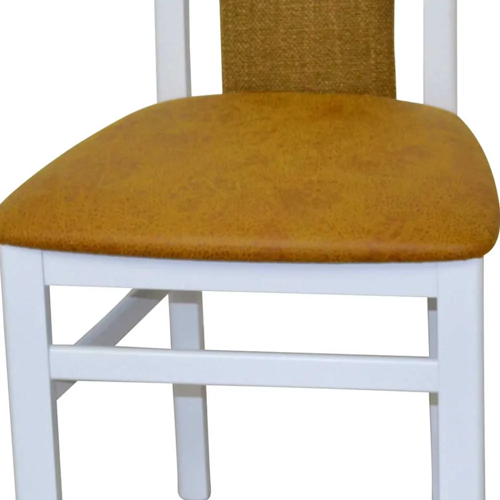 Wohnen Küchen-Essgruppen|Esszimmer Komplett*Esszimmertisch Gruppe in Weiß - Nemuro (fünfteilig)