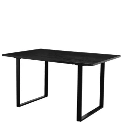 Wohnen Schwarze Möbel|Tische*Esszimmertisch in Schwarz Holzoptik - Cervena