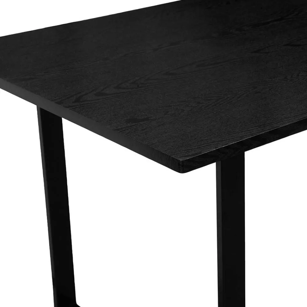 Wohnen Schwarze Möbel|Tische*Esszimmertisch in Schwarz Holzoptik - Cervena