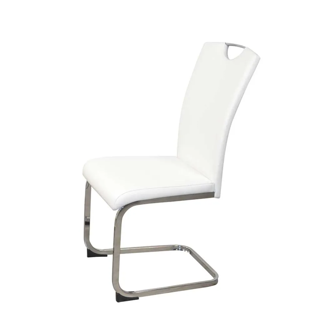 Wohnen Esszimmertisch mit Glasplatte & Stühle - Chepter (fünfteilig)