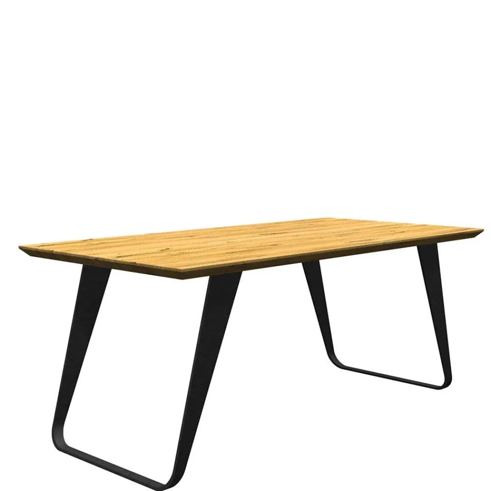 Wohnen Esszimmertisch mit Schweizer Kante Eiche - Lash