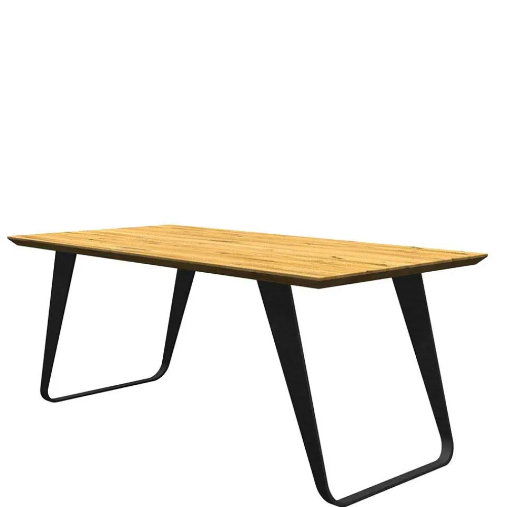 Wohnen Esszimmertisch mit Schweizer Kante Eiche - Lash