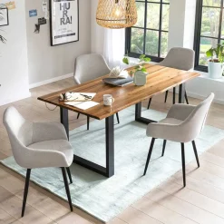 Wohnen Sitzgruppe|Küchen-Essgruppen*Esszimmertisch mit Stühlen im Set - Boxana (fünfteilig)