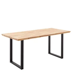 Wohnen Naturholzmöbel|Loft Möbel*Esszimmertisch mit Zerreiche Platte - Munteo