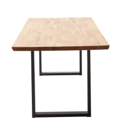 Wohnen Naturholzmöbel|Loft Möbel*Esszimmertisch mit Zerreiche Platte - Munteo