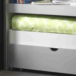 Kinder Wohnen Etagenbett Boro in Weiß-Grau