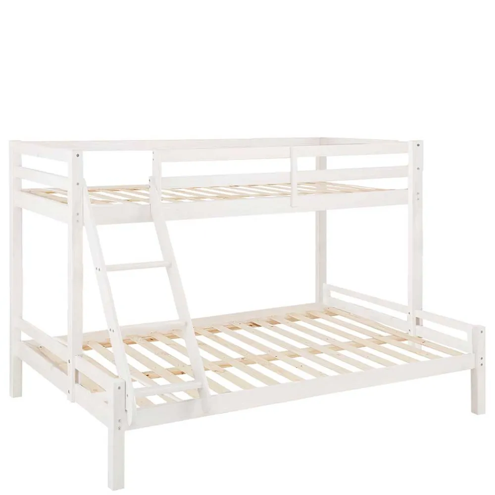 Kinder Wohnen Etagenbett mit 140x200 & 90x200 Liegefläche - Isner