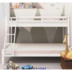 Kinder Wohnen Etagenbett mit 140x200 & 90x200 Liegefläche - Isner