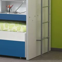 Kinder Wohnen Etagenbett Musty in Blau-Weiß