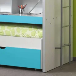 Wohnen Kindermöbel|Kinderbetten*Etagenbett Nowy in Weiß-Blau