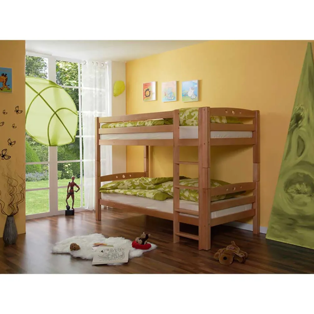 Wohnen Kindermöbel|Kinderbetten*Etagenbett Paddy in Buche Massivholz