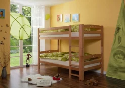 Wohnen Kindermöbel|Kinderbetten*Etagenbett Paddy in Buche Massivholz