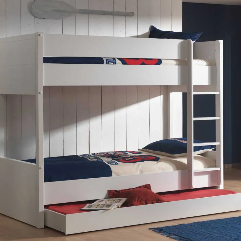 Kinder Wohnen Etagenbett Raven in Weiß