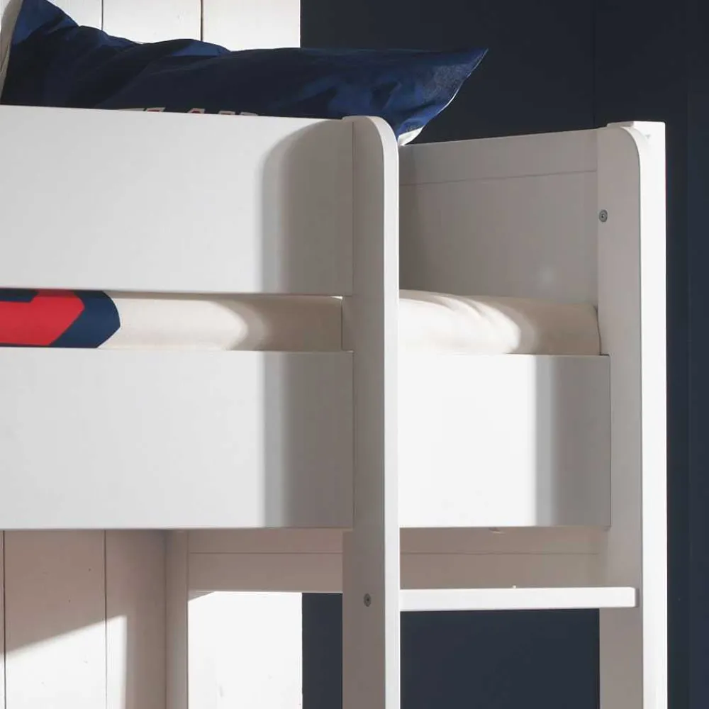 Kinder Wohnen Etagenbett Raven in Weiß