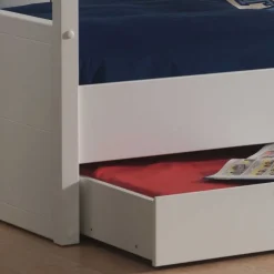 Kinder Wohnen Etagenbett Raven in Weiß