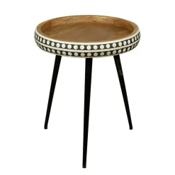 Wohnen Massivholzmöbel|Küchentische*Ethno Style Beistelltisch aus Massivholz Mango - Piton