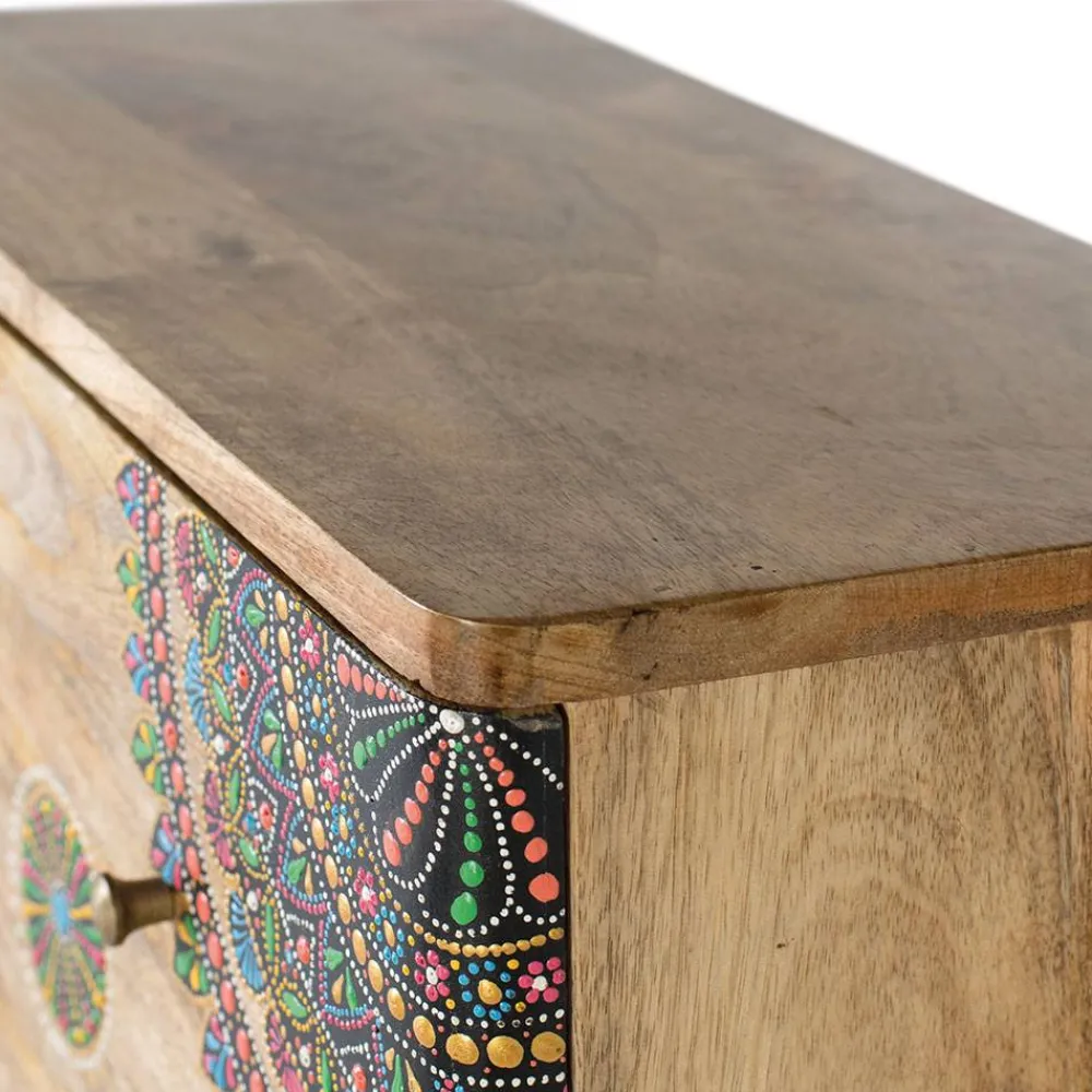 Wohnen Flurkommoden|Orientalische Möbel*Ethno Style Schrank handbemalt - Azua