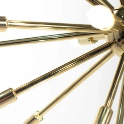 Wohnen Extravagante Designer Hängelampe in Messingfarben - Enka