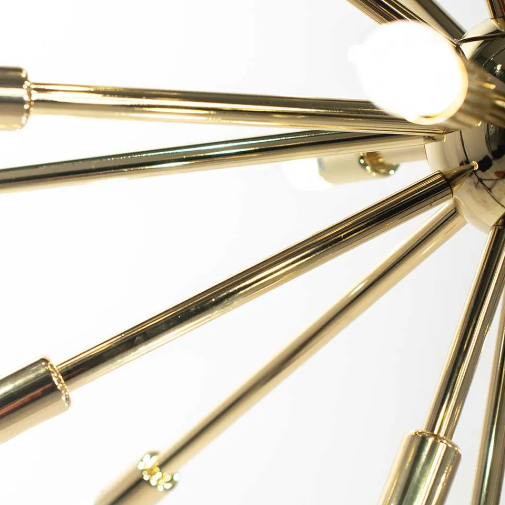 Wohnen Extravagante Designer Hängelampe in Messingfarben - Enka