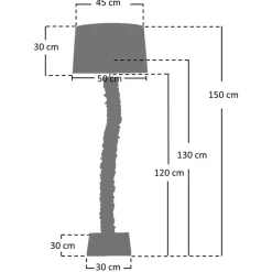 Wohnen Lampen & Leuchten*Extravagante Stehleuchte aus Treibholz - Cancan