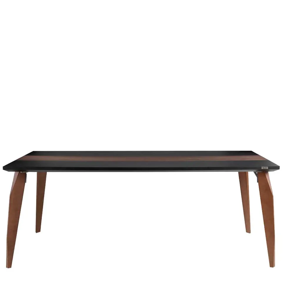 Wohnen Designermöbel*Extravaganter Tisch in Schwarz & Nussbaum - Raidow