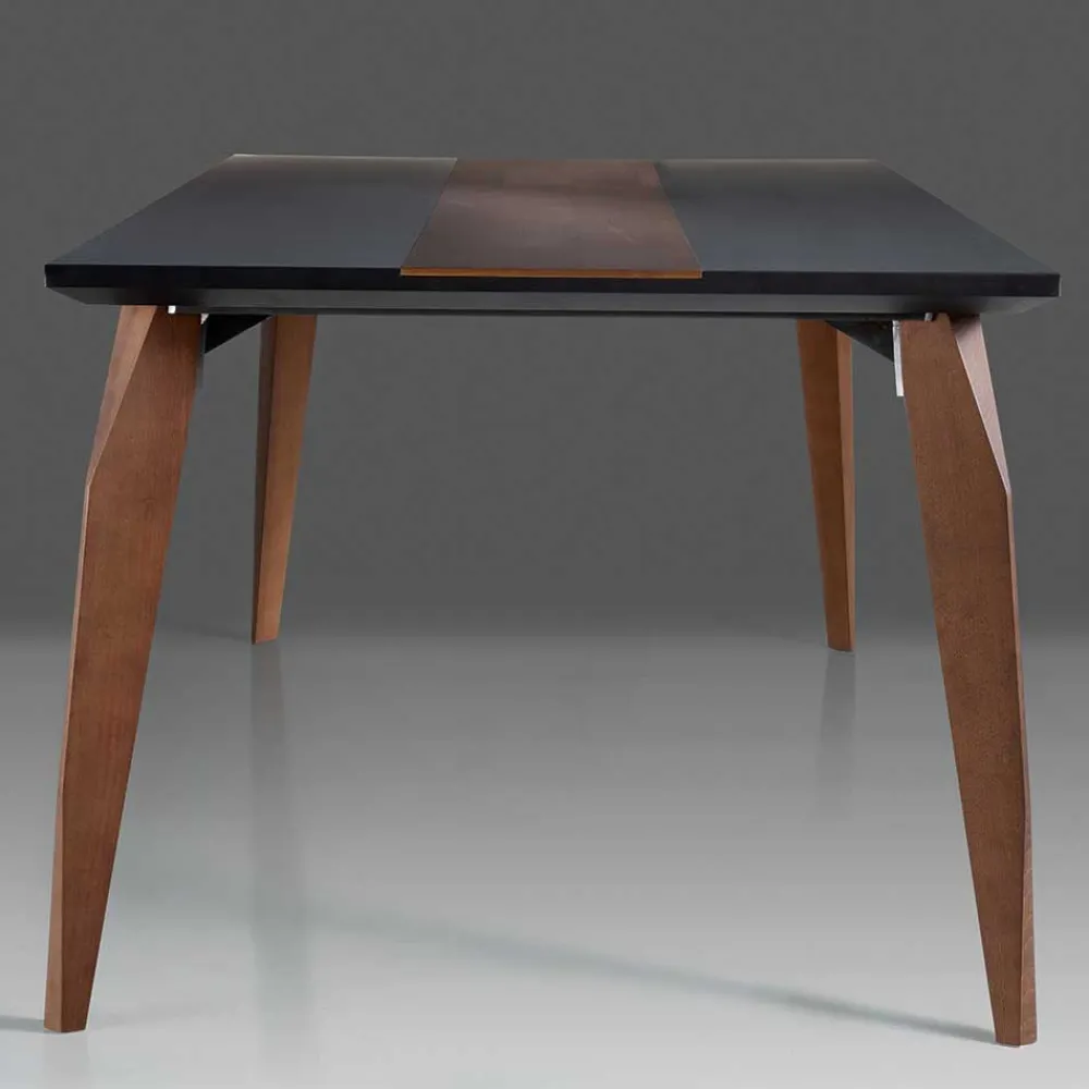 Wohnen Designermöbel*Extravaganter Tisch in Schwarz & Nussbaum - Raidow