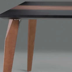 Wohnen Designermöbel*Extravaganter Tisch in Schwarz & Nussbaum - Raidow