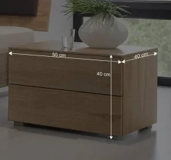 Wohnen Factory Design Bett mit Nachtkommoden - Anglivia (dreiteilig)