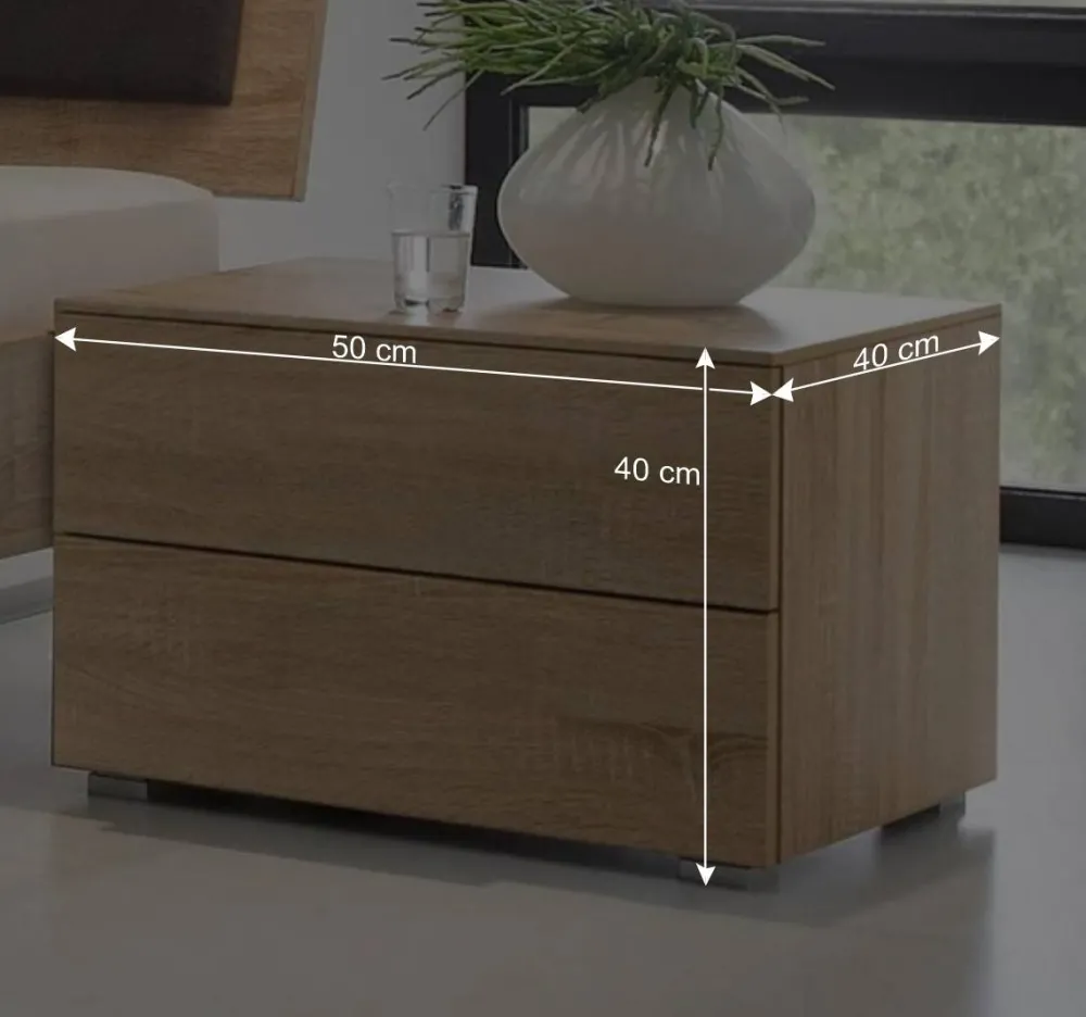 Wohnen Factory Design Bett mit Nachtkommoden - Anglivia (dreiteilig)