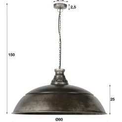 Wohnen Vintage Möbel|Lampen & Leuchten*Factory Hängeleuchte mit 80cm Schirm - Buama