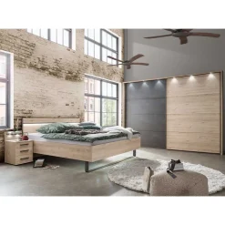 Wohnen Graue Möbel|Schlafzimmer Komplett*Factory Schlafzimmer Einrichtung Set - Licruva (vierteilig)
