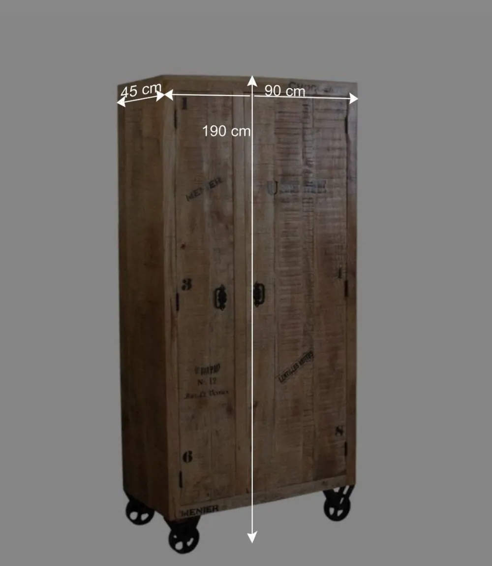 Wohnen Diele Komplett*Factory Style Flurmöbel Set - Indri (vierteilig)