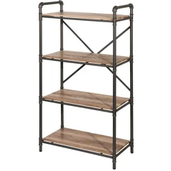 Wohnen Esszimmerregale|Regale*Factory Style Regal in verwitterter Holz Optik - Nenvia