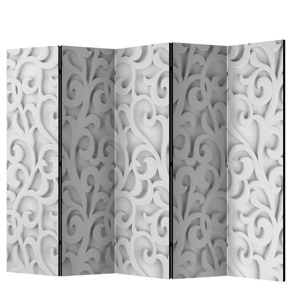Wohnen Vintage Möbel*Faltbarer Paravent mit Ornament Muster - Yisela