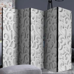 Wohnen Vintage Möbel*Faltbarer Paravent mit Ornament Muster - Yisela