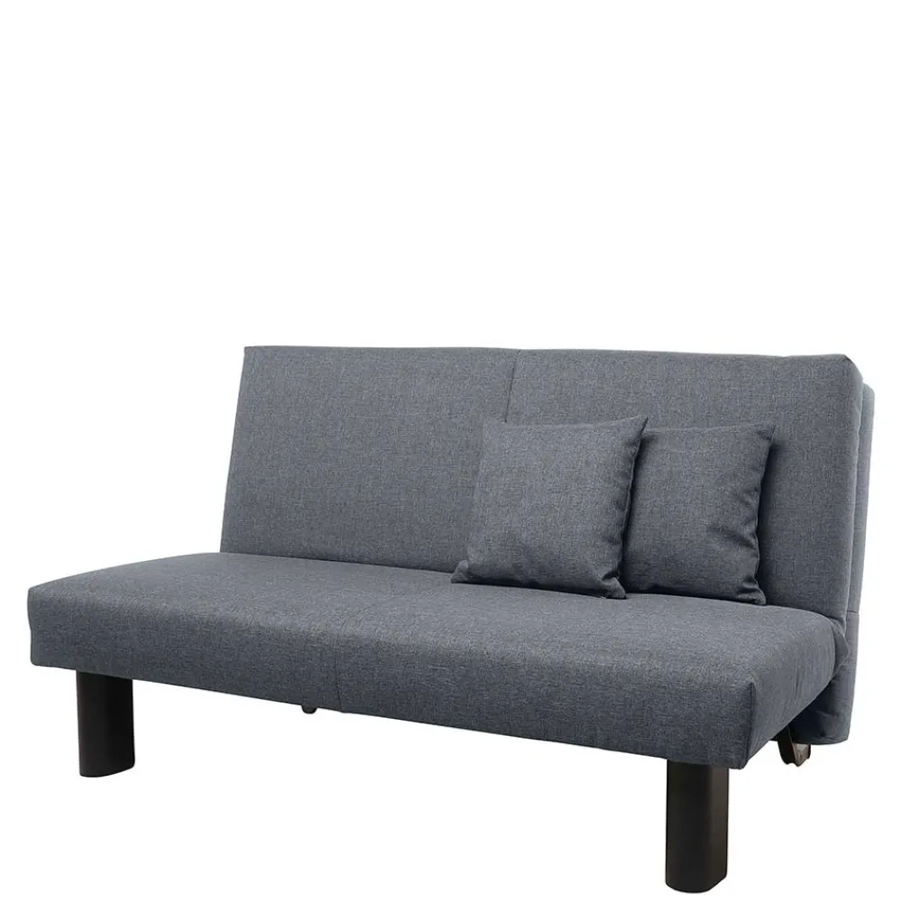 Wohnen Faltsofa in Blau mit Schwarz - Florin