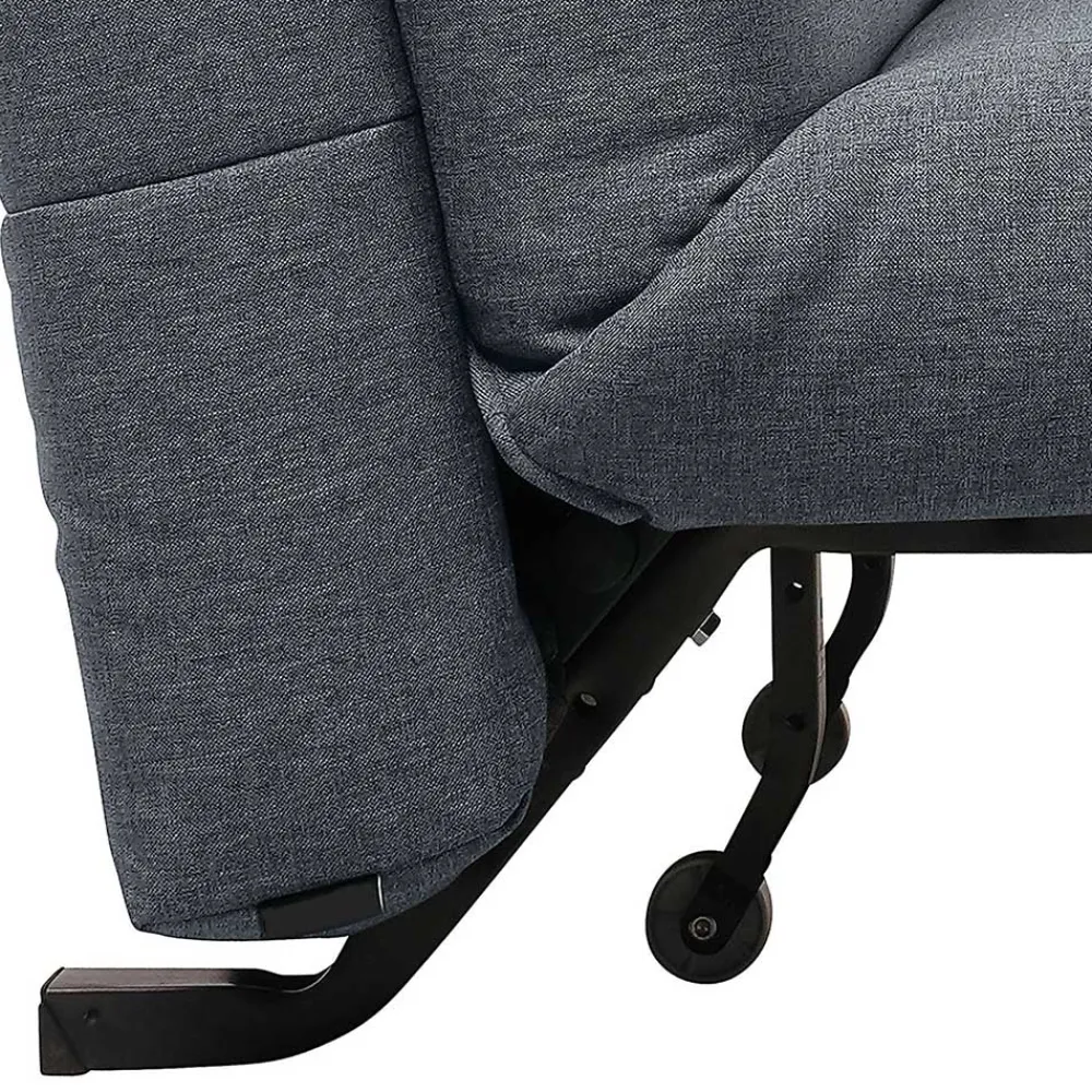 Wohnen Faltsofa in Blau mit Schwarz - Florin