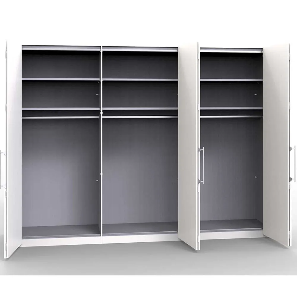 Wohnen Falttüren Schlafzimmerschrank Donpiave in Weiß