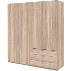 Wohnen Falttüren-Schlafzimmerschrank mit drei Schubladen - Zayun