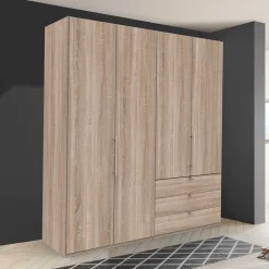 Wohnen Falttüren-Schlafzimmerschrank mit drei Schubladen - Zayun