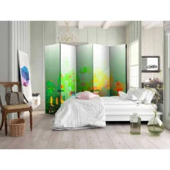 Wohnen Farbenfroh bedruckter Paravent 225cm - Anakin