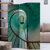 Wohnen Wohnzimmer-Regale|Paravents*Farbig bedruckter Paravent mit Motiv Wendeltreppe - Eprisa