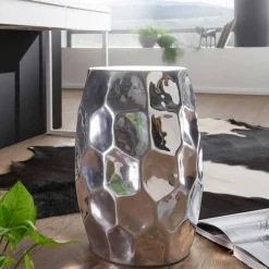 Wohnen Fassförmiger Designtisch aus Aluminium - Herri