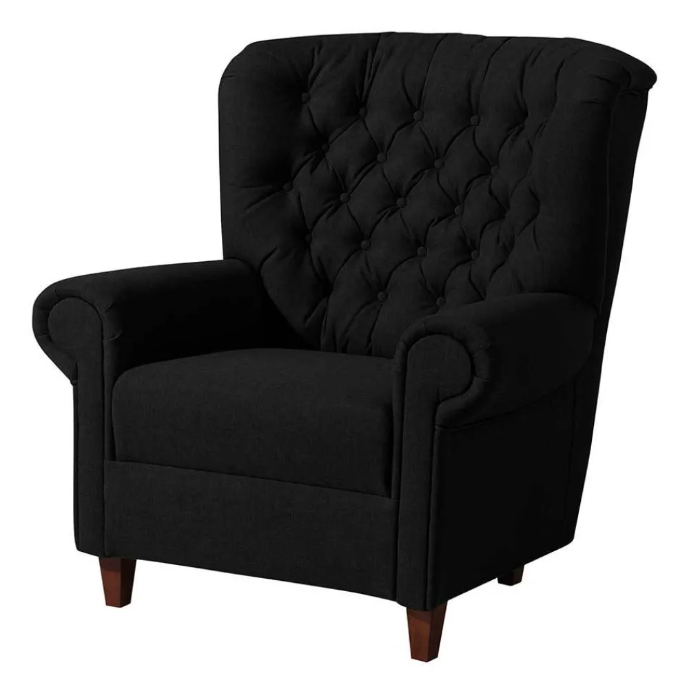 Wohnen Federkern Sessel im Chesterfield Look - Cochon