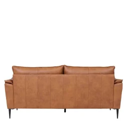 Wohnen Retro Möbel|Sofas*Federkern Wohnzimmersofa aus Echtleder - Zierra