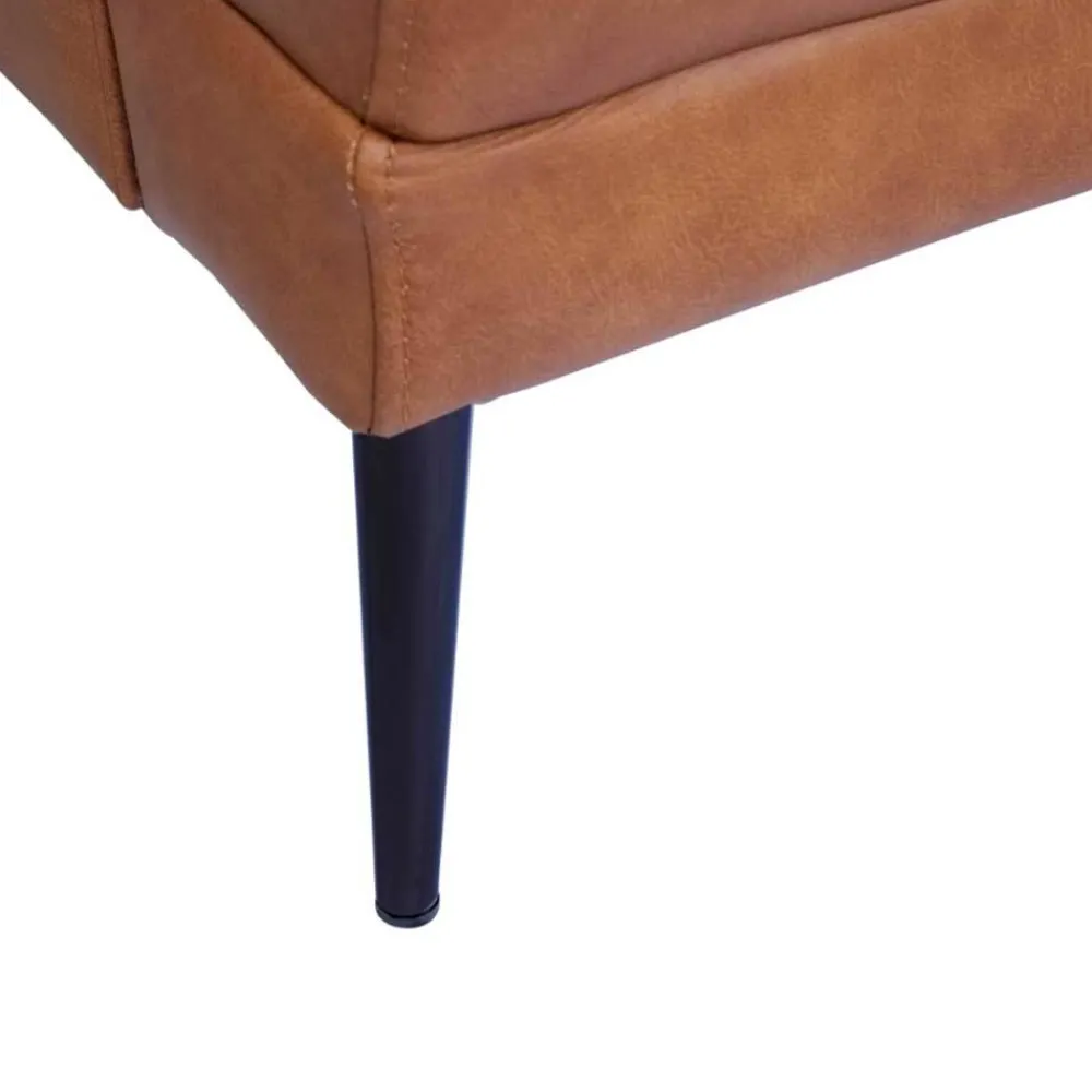 Wohnen Retro Möbel|Sofas*Federkern Wohnzimmersofa aus Echtleder - Zierra