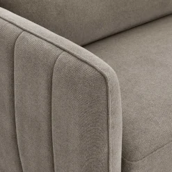 Wohnen Federkernsofa in Beige Stoffbezug - Ordinia