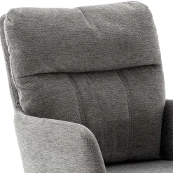 Wohnen Wohnzimmerstühle*Federkern-Tischsessel in Grau - Castalla (2er Set)