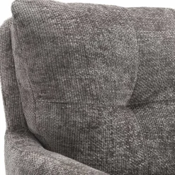 Wohnen Designermöbel*Federkern-Tischsessel in Grau - Kumin (2er Set)